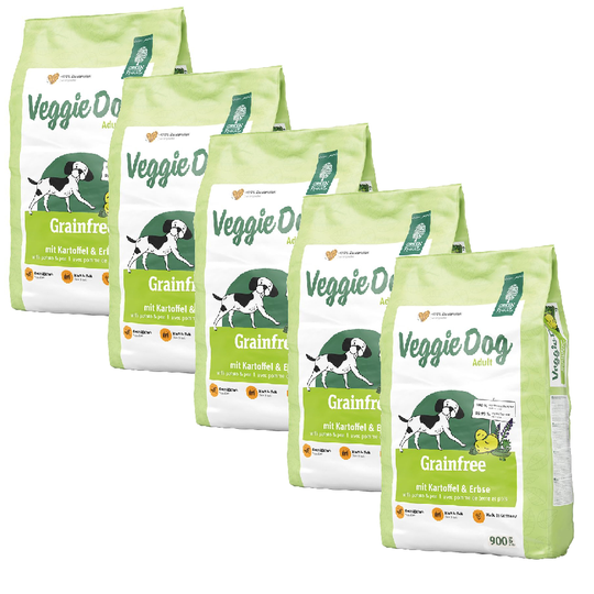 Green Petfood VeggieDog Grainfree - 4,5 kg ( 5 x 900 g)