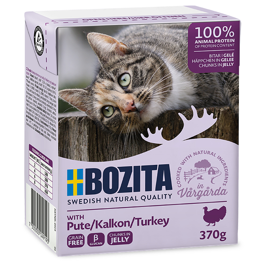 Ekonomipack: 48 x 370 g Bozita bitar i gelé Anka