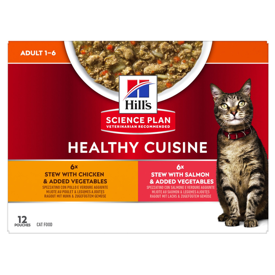 Healthy Cuisine Stew Våtfoder till Vuxna Katter - 12 st x 80 g