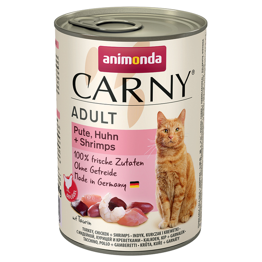 Animonda Carny Adult 6 x 400 g Kalkon, kyckling & räkor
