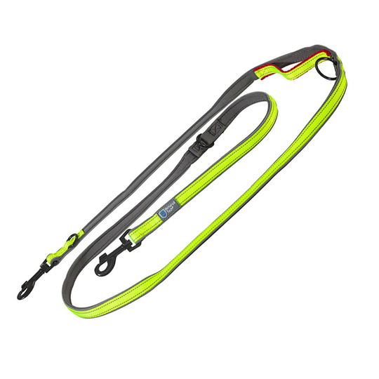 ArmoredTech Dog Control koppel, neongrönt - 220 cm långt, 20 mm brett
