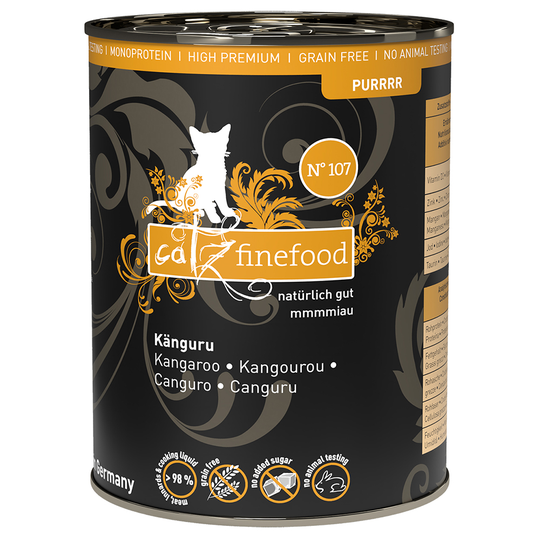 catz finefood Purrrr på burk 6 x 400/375 g - No. 107 känguru (6 x 400 g)