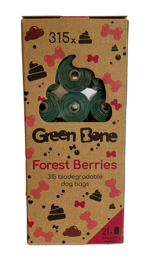 Scented Bajspåse Refill - Forest Berries / 21 rullar, 315 påsar