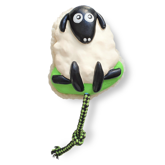 Max & Molly Woody the Sheep hundleksak - L 28 x B 16,5 x H 6,2 cm