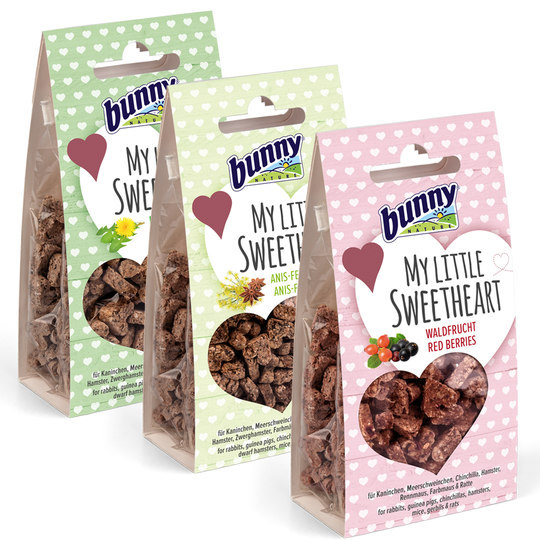 2 + 1 på köpet! 3 x 30 g Bunny My Little Sweetheart Mix - 3 sorter (totalt 90 g)