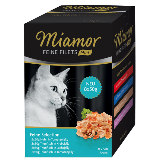 Miamor Fine Filets Mini Pouch Multibox 8 x 50 g - Fine Selection