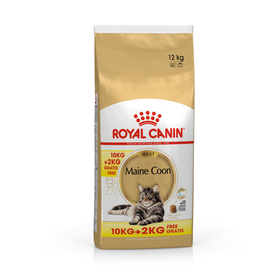 10 + 2 kg på köpet! 12 kg Royal Canin kattfoder Maine Coon Adult (10 kg + 2 kg på köpet!)