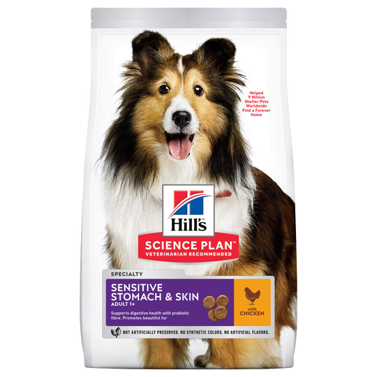 Hill's Science Plan Adult 1+ Sensitive Stomach & Skin Medium Chicken 2,5 kg