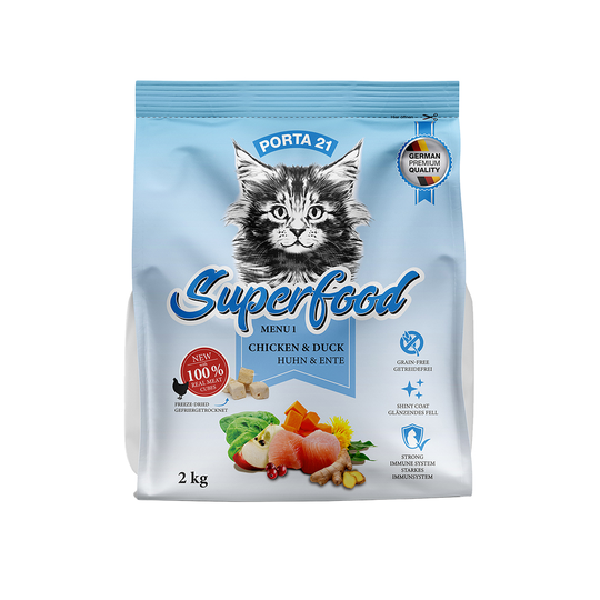 Porta 21 Superfood Menu 1 Kyckling & anka - Ekonomipack: 2 x 2 kg