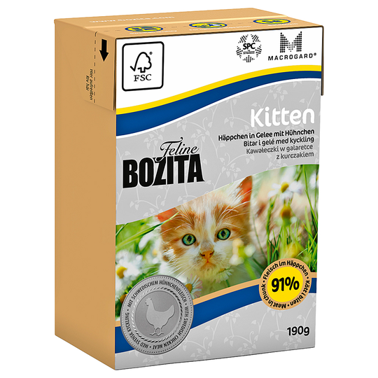 Bozita Kitten bitar i sås kattmat - 6 x 190 g
