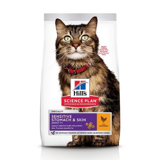 7 kg / 10 kg Hill's Science Plan Digestive till sparpris! - Adult Sensitive Stomach & Skin 7 kg