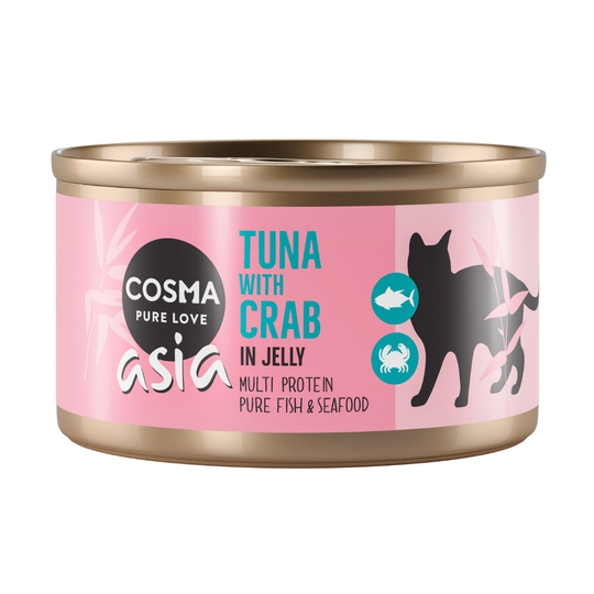 Ekonomipack: Cosma Asia in Jelly 24 x 85 g Tonfisk & krabbkött