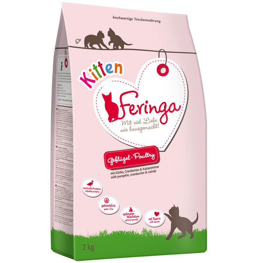 Ekonomipack: Feringa torrfoder 3 x 2 kg - Kitten Fjäderfä