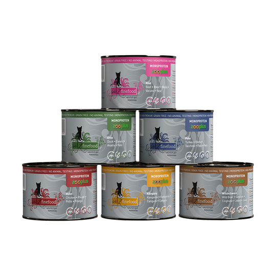 catz finefood Monoprotein zooplus 6 x 200 g - Mix (6 sorter)