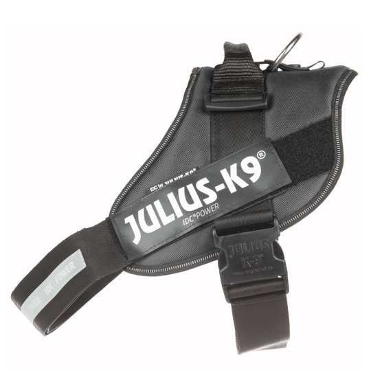 JULIUS-K9 IDC®-Powersele svart - Stl. 3: bröstomfång 82 - 115 cm