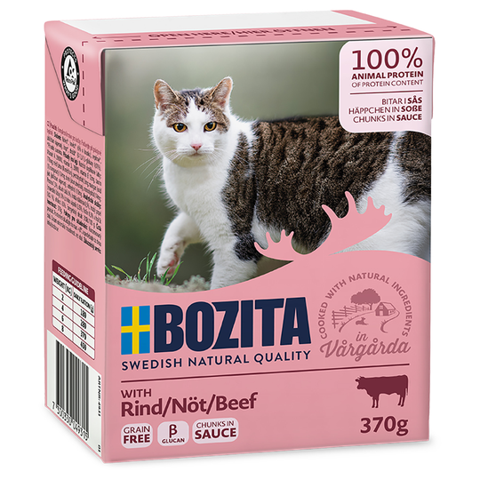 Ekonomipack: 48 x 370 g Bozita bitar i sås Nötkött