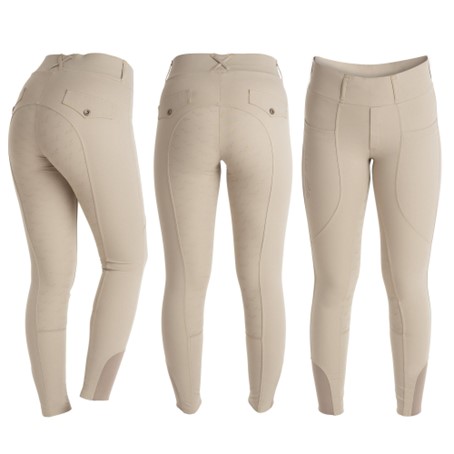 Horse Life Breggings ReLove Full Grip Ridbyxor Junior - Beige (134)