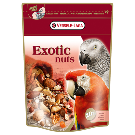 Versele-Laga Exotic Nuts papegojgodis - Ekonomipack: 2 x 750 g