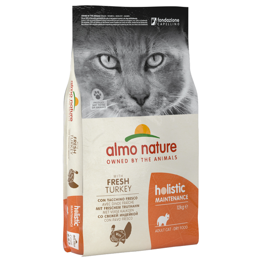 Ekonomipack: 2 x 2 kg / 4 x 2 kg / 2 x 12 kg Almo Nature Holistic - Turkey & Rice (2 x 12)