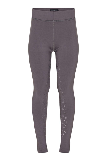 Equipage Dai 2.0 Glitter Silikonskodda Ridtights Junior - Quicksilver (158/164)