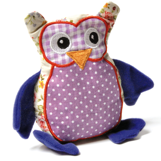 Aumüller Patchwork uggla med vänderot - 1 st
