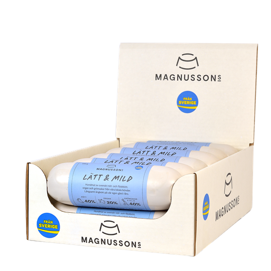 Lätt & Mild, Ångkokt Hundfoder - 12 x 650 g