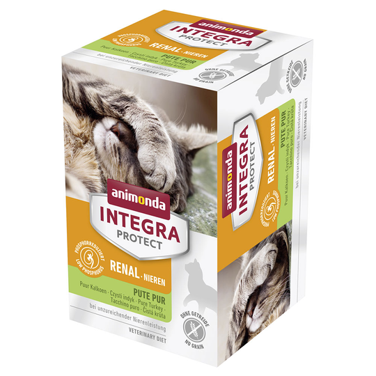 Ekonomipack: Animonda Integra Protect Adult Renal 24 x 100 g portionsform - Kalkon