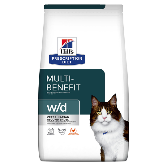 Hill's Prescription Diet w/d Digestive/Weight Management kattfoder - 3 kg