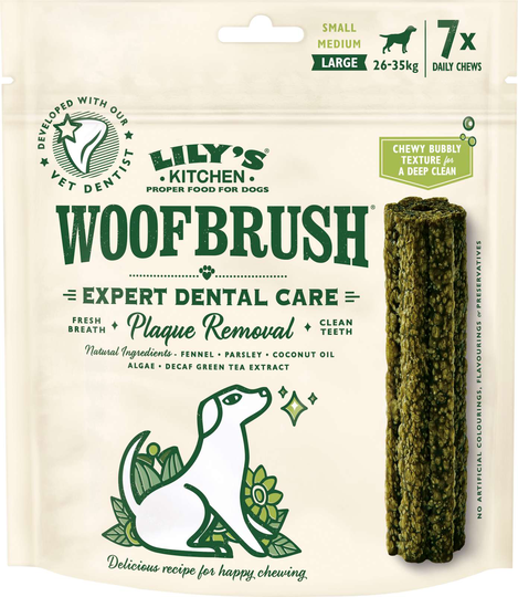 Lily's Kitchen Woofbrush Dental Chew Dentaltugg Large 7-pack