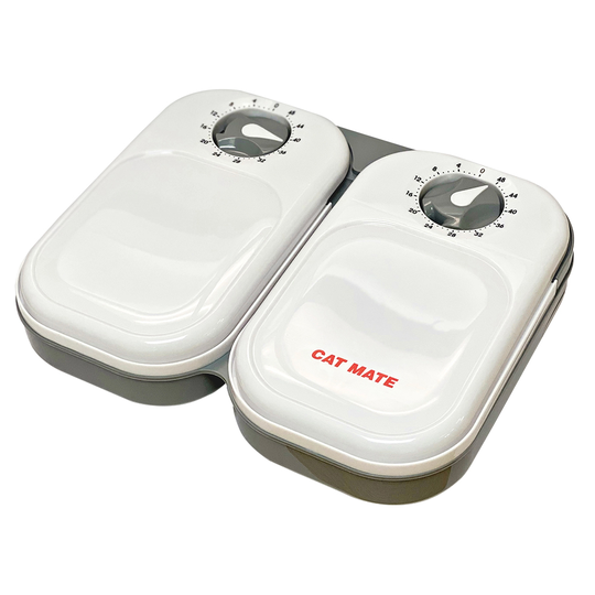Cat Mate C200 2-Meals foderautomat - Foderautomat 2 x 400 ml
