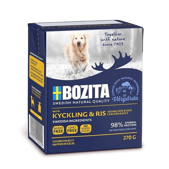 Bozita Kyckling & Ris bitar i gelé 370 g