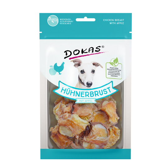 Dokas tuggodis Kycklingbröst & äpple - 3 x 70 g