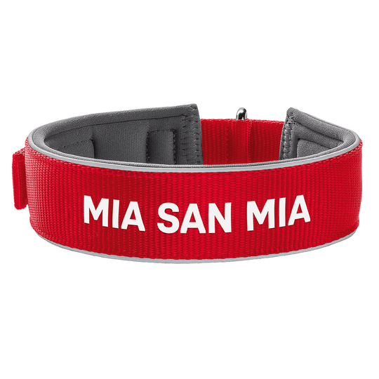 HUNTER Neopren Reflect FC Bayern München halsband - Stl. 45: 34 - 41 cm halsomfång, B 45 mm
