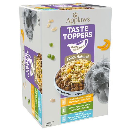 3 x 85 g på köpet! 6 x 85 g Applaws Taste Toppers - Mixpack i sås