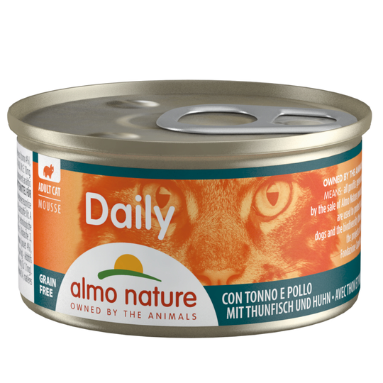 Almo Nature Daily Menu 6 x 85 g - Mousse med tonfisk & kyckling