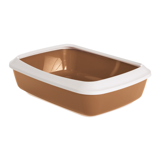 Savic Iriz kattlåda med kant - 50 cm - Nordiskt brun