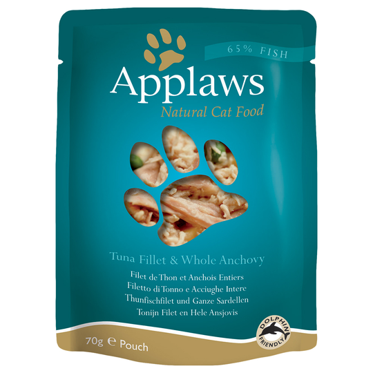 Applaws Cat Pouches kattmat 12 x 70 g - Tonfisk & sardeller