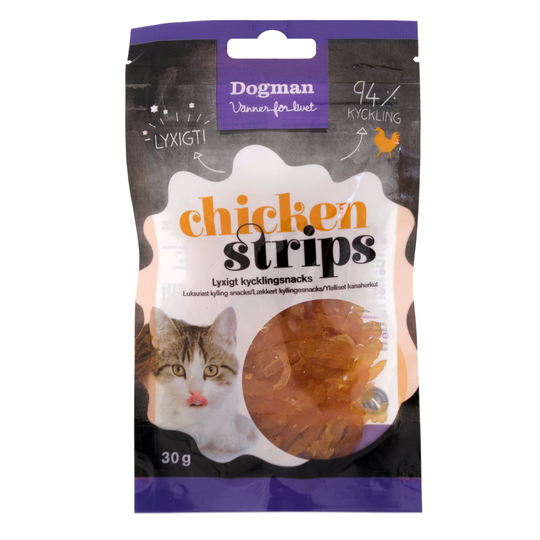 Dogman Chicken Strips 30g- Katt