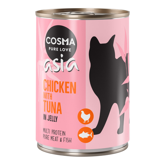 12 x 400 g Cosma Original & Cosma Asia till sparpris! - Asia Kyckling & tonfisk
