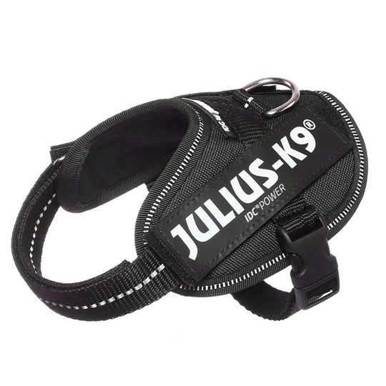 JULIUS-K9 IDC®-Powersele svart - Stl. Baby 2: bröstomfång 33 - 45 cm