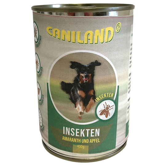 Caniland Insect våtfoder - Amarant & äpple 6 x 400 g