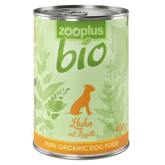zooplus Bio Adult Kyckling med morötter - 6 x 400 g