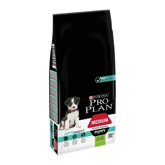 Purina Pro Plan Puppy OptiDigest Medium Sensitive Digestion Lamb (12 kg)