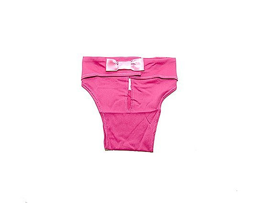 Tikskydd Cerise med Ljusrosa Rosett - XXS
