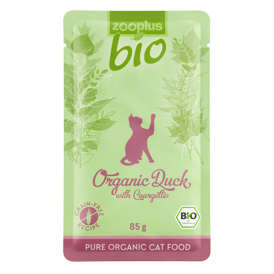 Ekonomipack: zooplus Bio 24 x 85 g - Eko-anka med eko-zucchini
