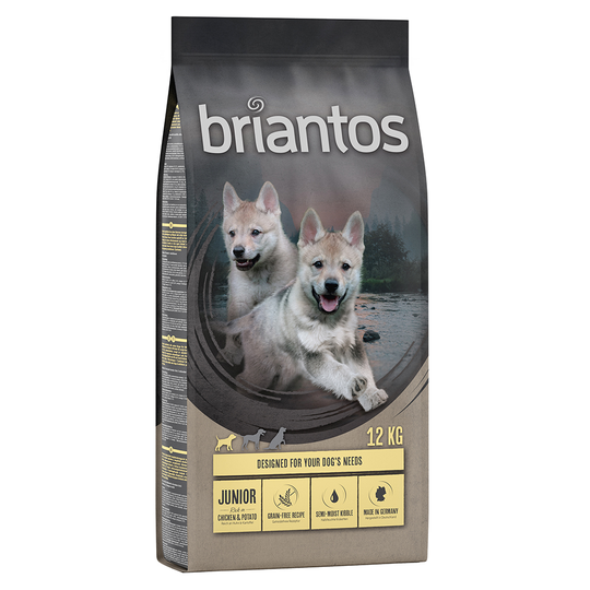 Briantos Grain Free Junior Kyckling & potatis - Ekonomipack: 2 x 12 kg