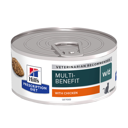 Hill's Prescription Diet w/d Multi-Benefit Chicken kattmat - 1 x 156 g