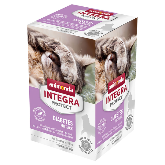 Ekonomipack: Animonda Integra Protect Adult Diabetes 24 x 100 g portionsform - Mixpack