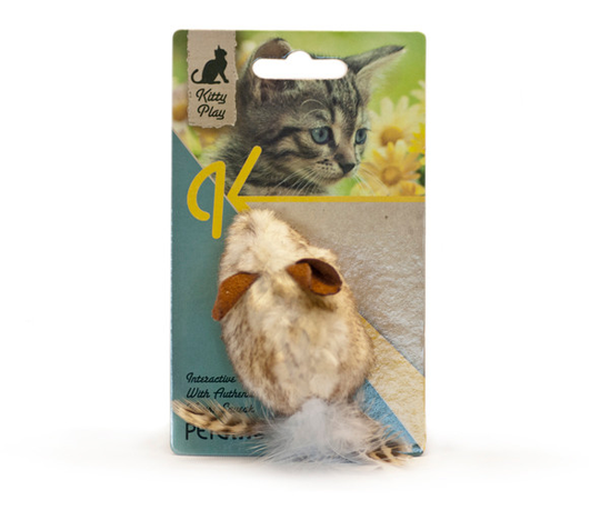 Kitty Play Squeaking Cat Toys - Mouse Tail