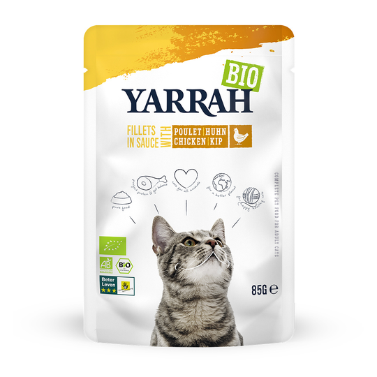 Ekonomipack: Yarrah Organic Filets in Sauce 28 x 85 g - Kyckling